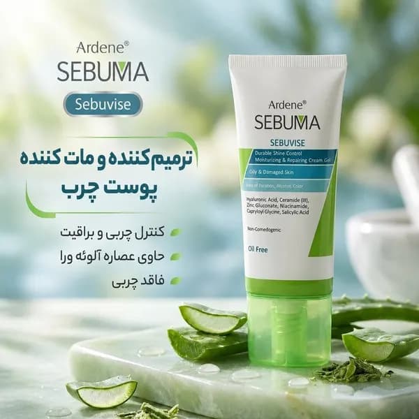 کرم ژل ترمیم کننده آردن سبوما مدل B003 مناسب پوست های چرب حجم 40 میلی لیتر — تصویر ۲