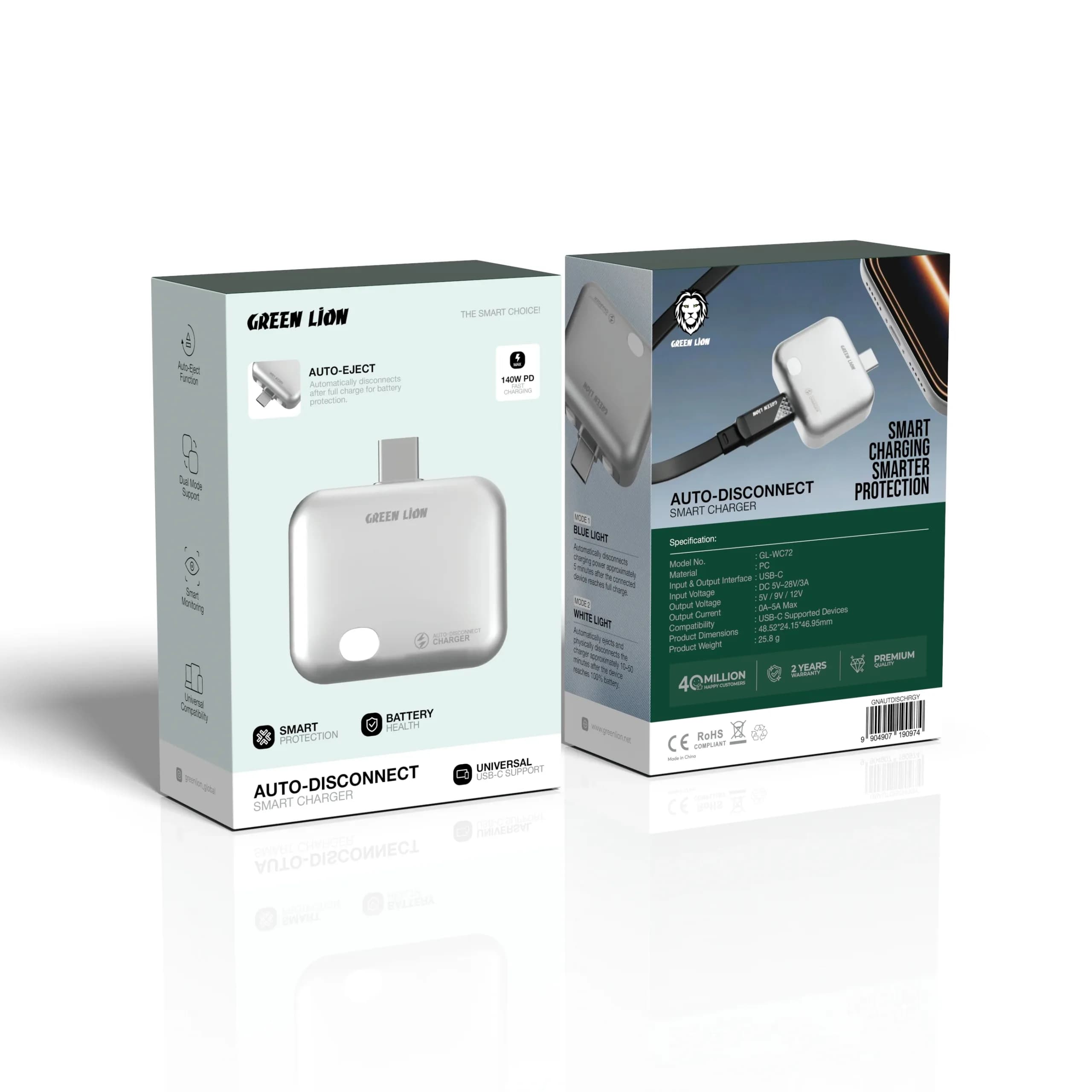 شارژر هوشمند قطع کن خودکار Green Lion مدل AUTO-DISCONNECT گرین لاین — تصویر ۳