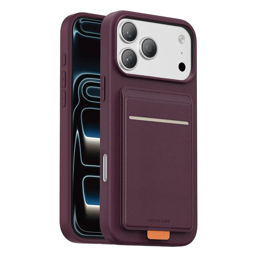 قاب چرمی گوشی iPhone 17/18 Pro Max مدل Regal Leather Case گرین لاین