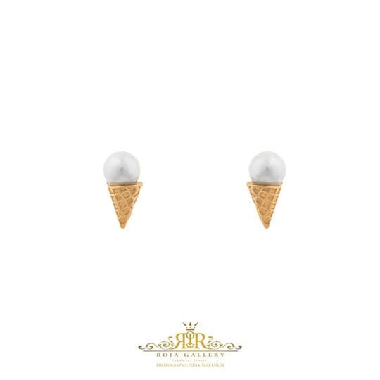 گوشواره میخی مروارید قیفی – کد E-71852
