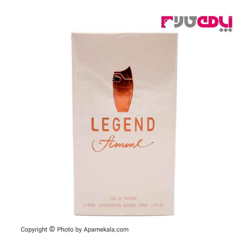 ادوپرفیوم زنانه امپر مدل legend femme حجم 80 میل — تصویر ۲