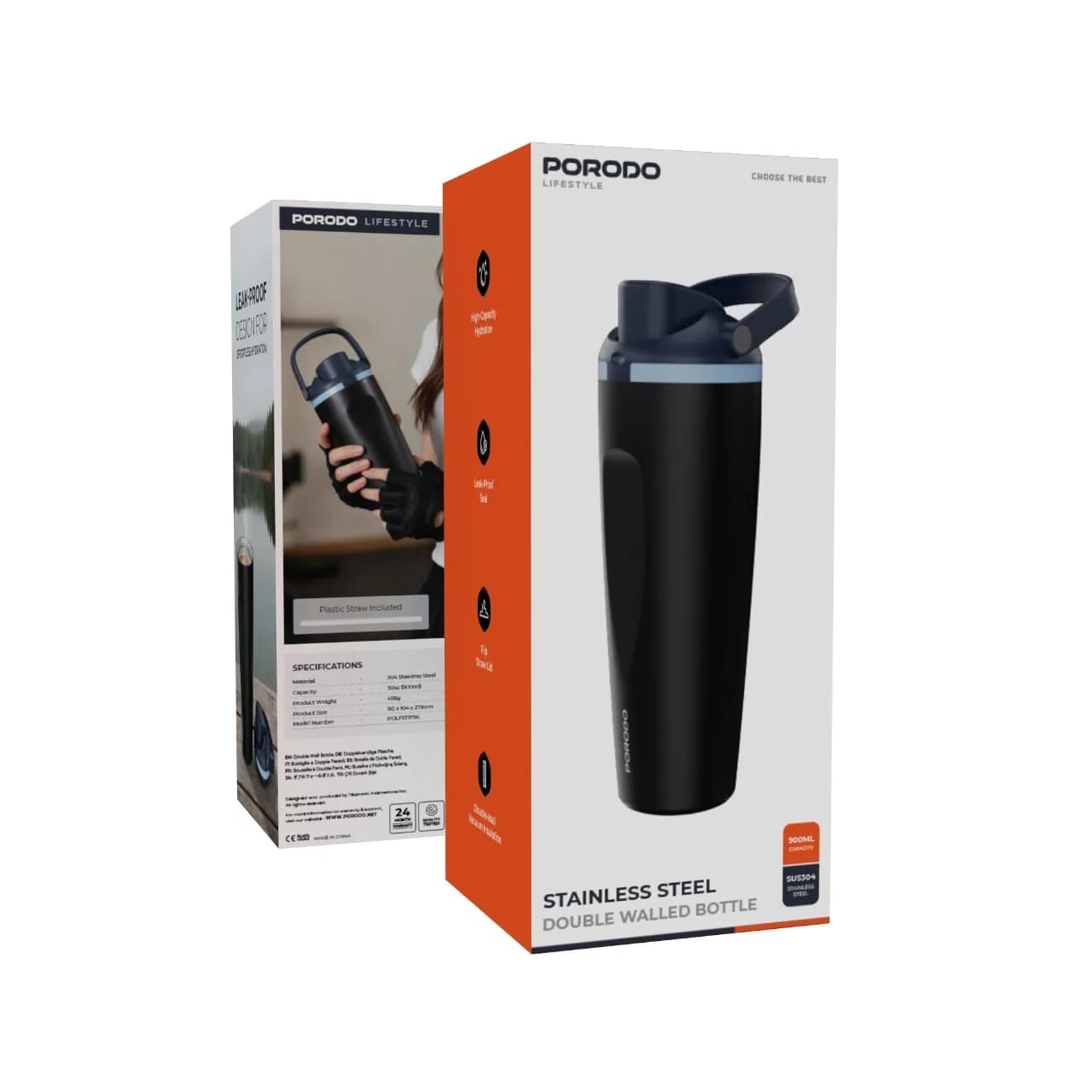 قمقمه استیل دوبل پرودو مدل Lifestyle 900ml — تصویر ۴