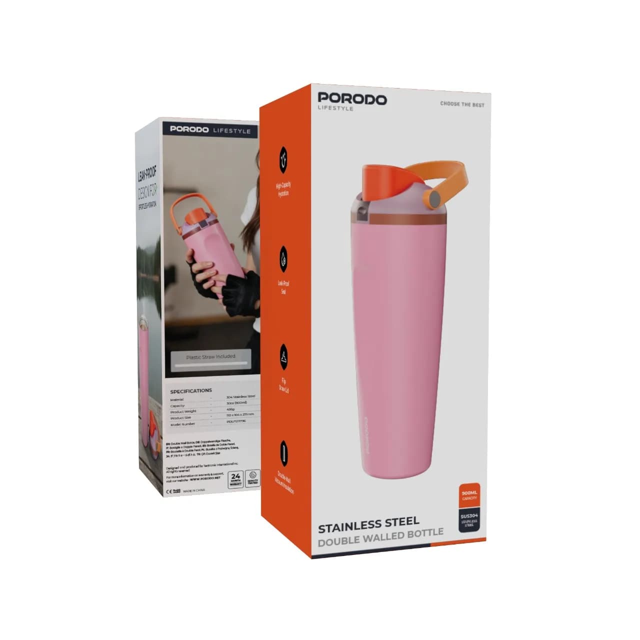 قمقمه استیل دوبل پرودو مدل Lifestyle 900ml — تصویر ۵