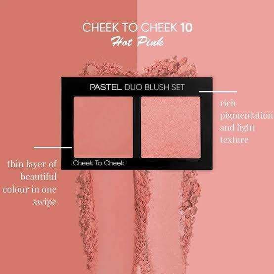 ست رژگونه دوتایی چیک تو چیک پاستلPASTEL مدل Cheek To Cheek همه شماره ها — تصویر ۳