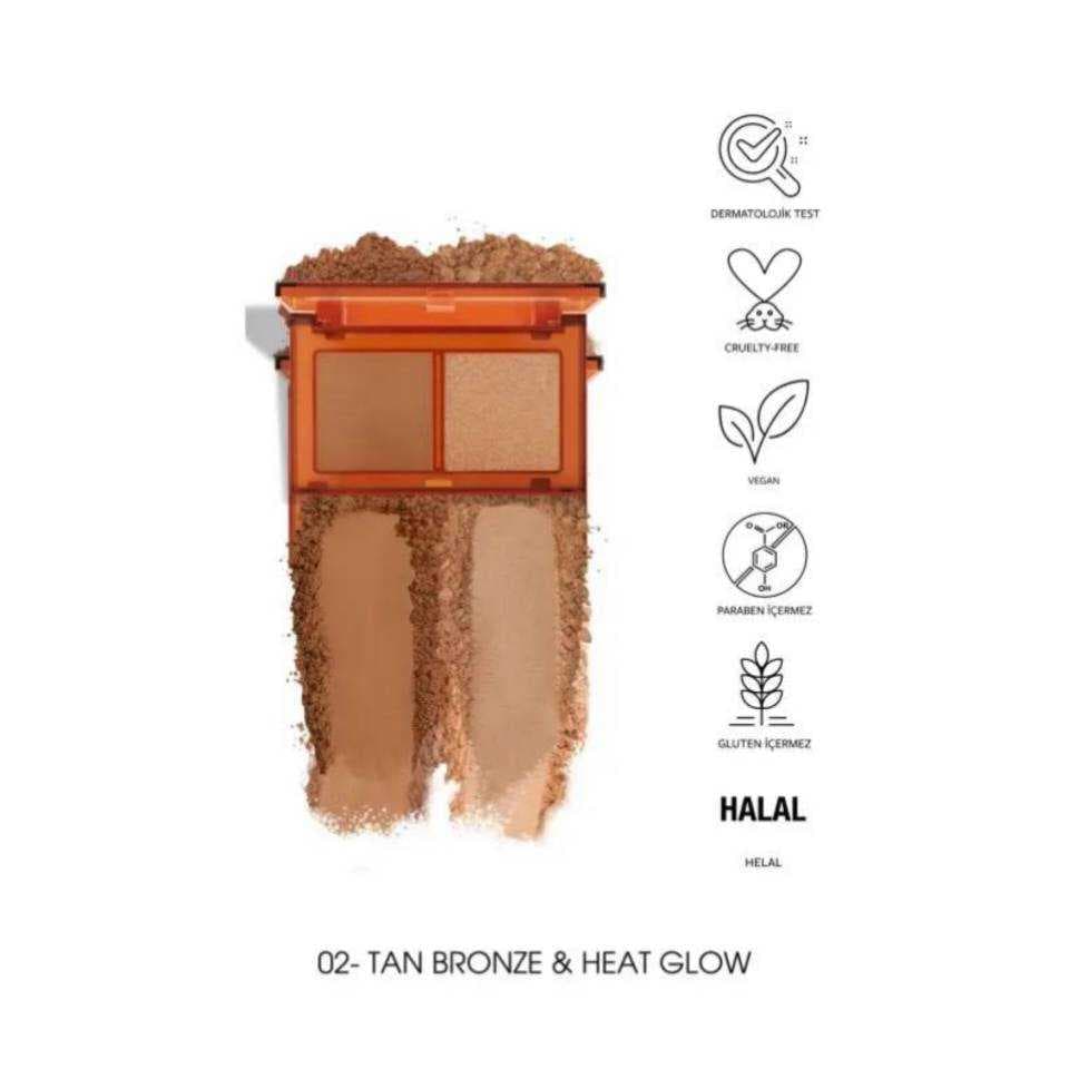 ست برنزر و هایلایتر پودری سان کیسد پاستلPASTEL مدل Sun Kissed همه شماره ها — تصویر ۵