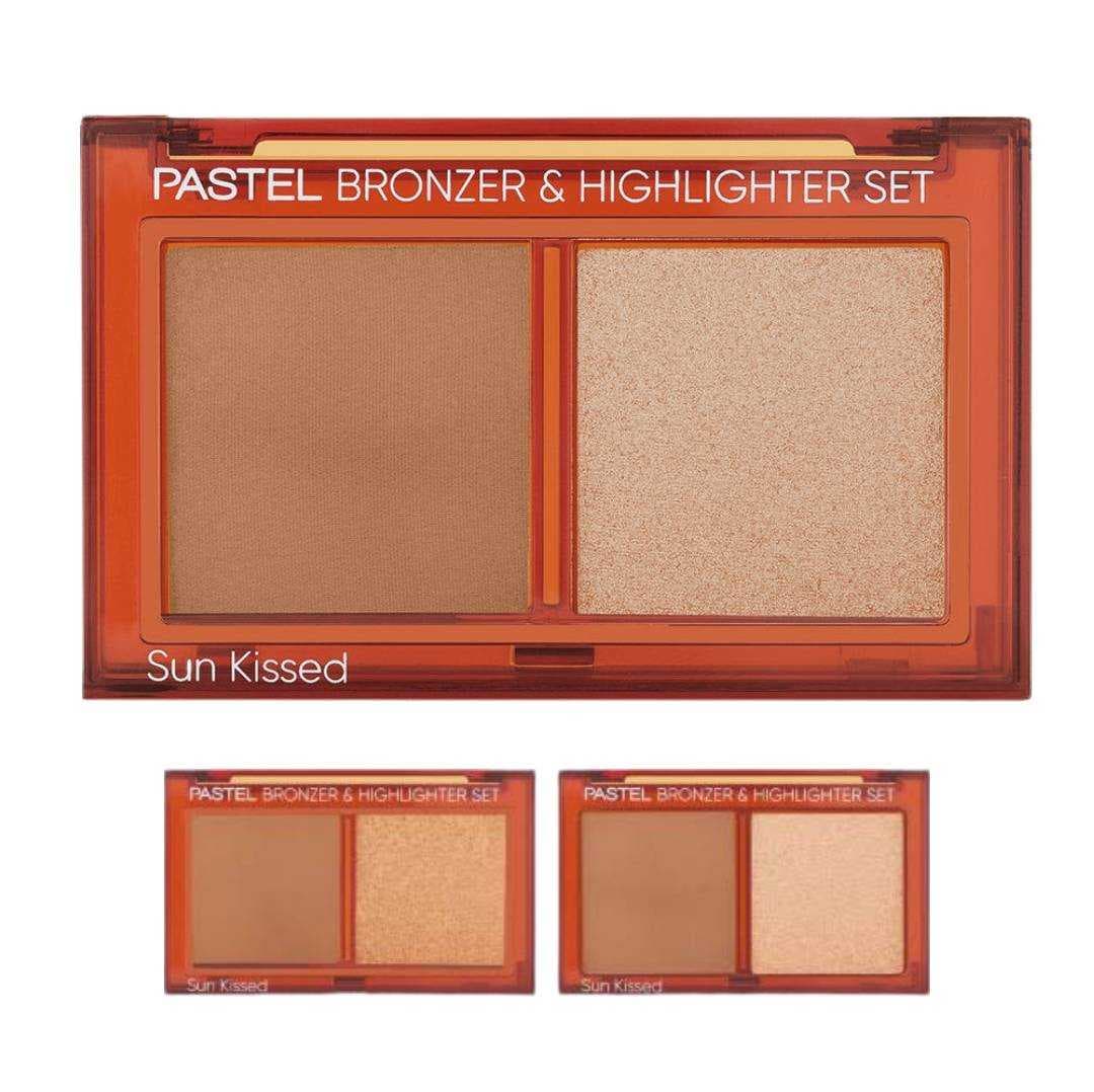 ست برنزر و هایلایتر پودری سان کیسد پاستلPASTEL مدل Sun Kissed همه شماره ها