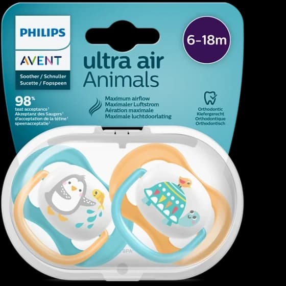 پستانک اونت ultra soft فانتزی 6 تا 18 ماه — تصویر ۲