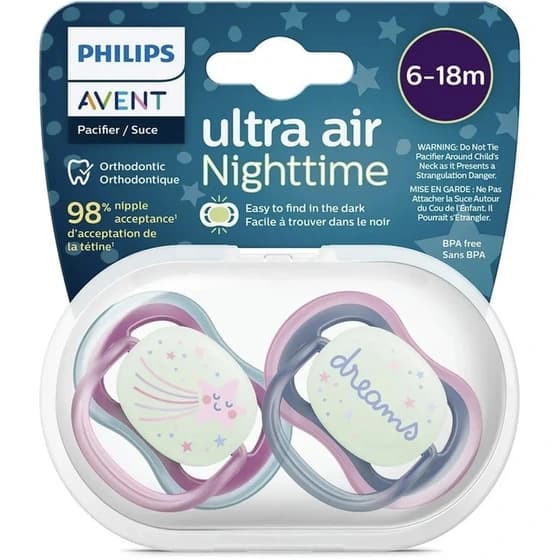 پستانک اونت ultra soft فانتزی 6 تا 18 ماه — تصویر ۳