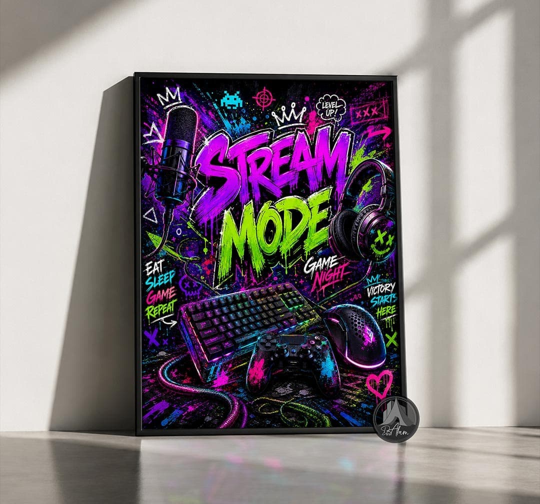 تابلو گیمینگ طرح Stream Mode کد DA-6013 | مناسب استریم و گیم نت
