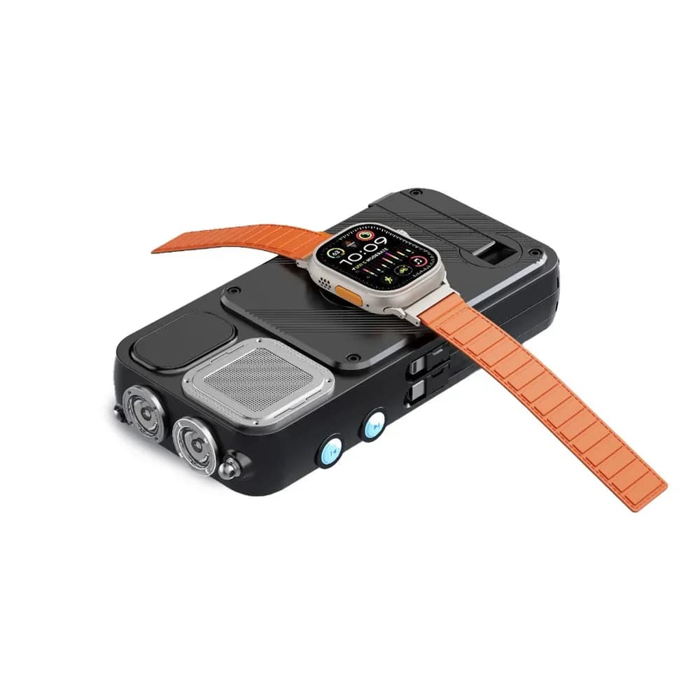 پاوربانک خورشیدی چندکاره پاورولوژی 16000mAh مدل Solar Radio Speaker — تصویر ۱۰
