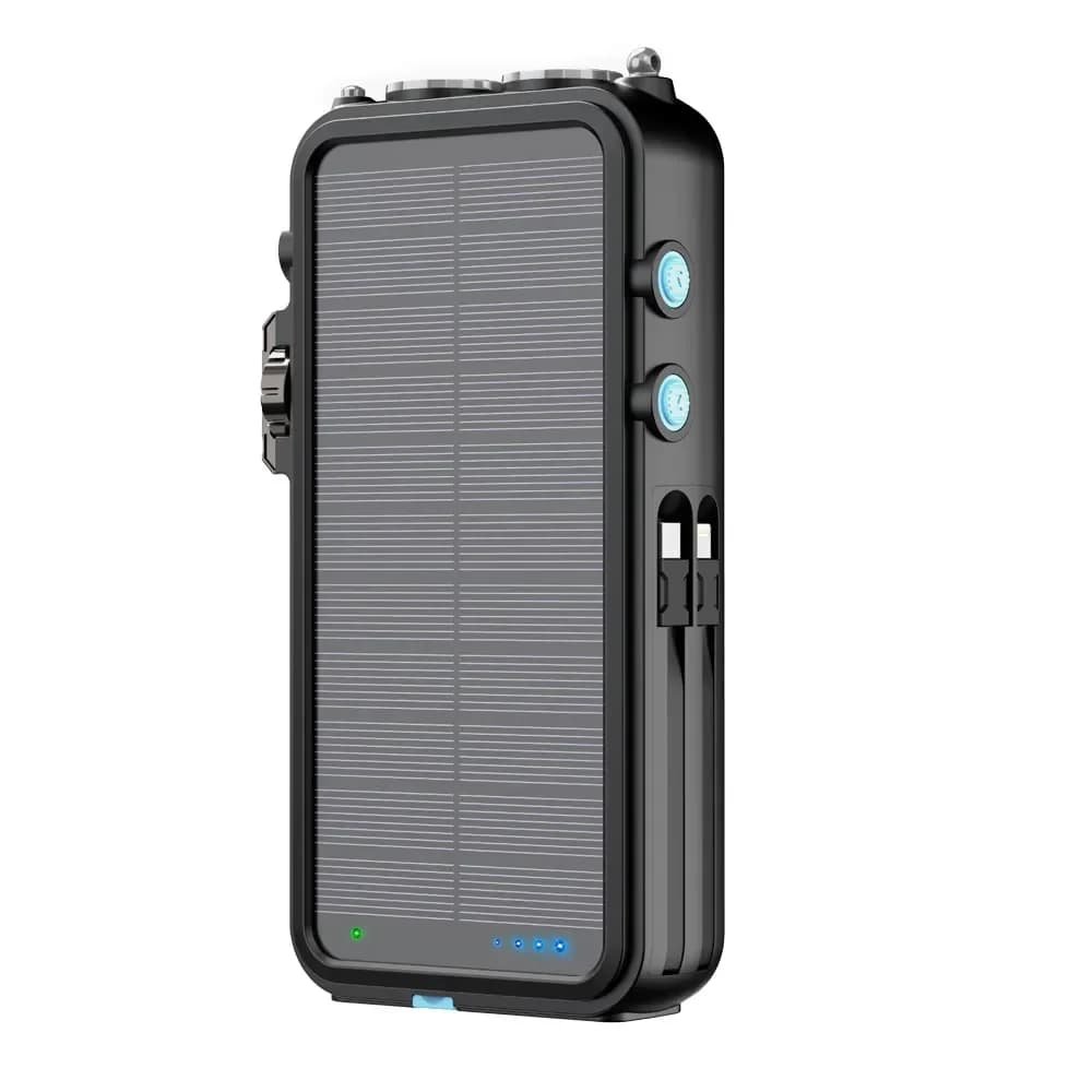 پاوربانک خورشیدی چندکاره پاورولوژی 16000mAh مدل Solar Radio Speaker — تصویر ۷