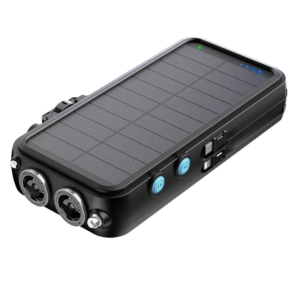پاوربانک خورشیدی چندکاره پاورولوژی 16000mAh مدل Solar Radio Speaker — تصویر ۳