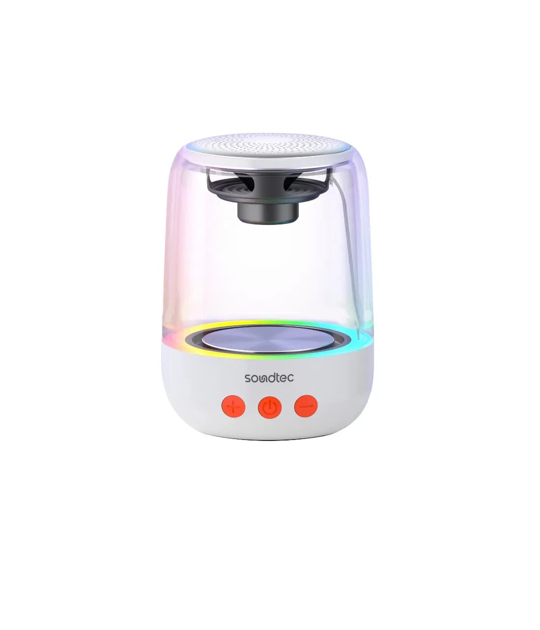 اسپیکر بلوتوثی قابل حمل پرودو مدل Soundtec Crystal-Glow Mini — تصویر ۲