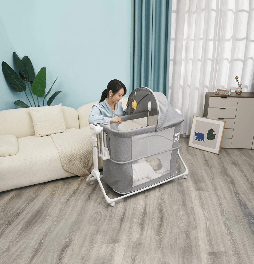 تخت کنار مادر/گهواره برقی پایه وی v کول بیبی coolbaby