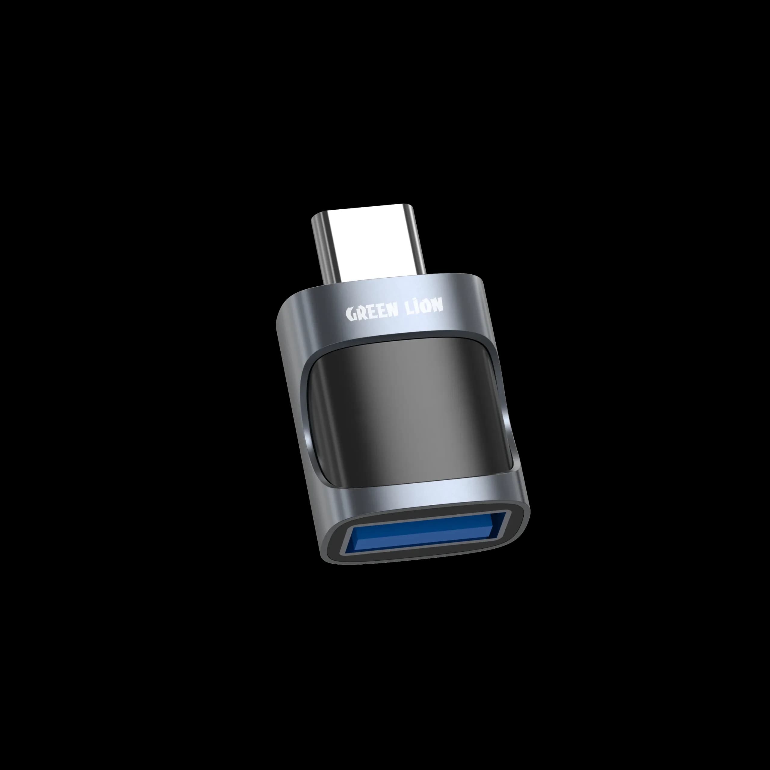 مبدل OTG آلومینیومی گرین لاین مدل USB-A to USB-C 480Mbps
