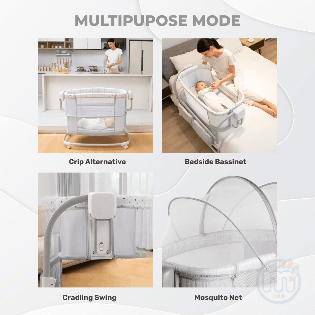 تخت کنار مادر/گهواره ماستلا مدل Mastela Deluxe 3in1پایه L همراه با فیلم — تصویر ۶