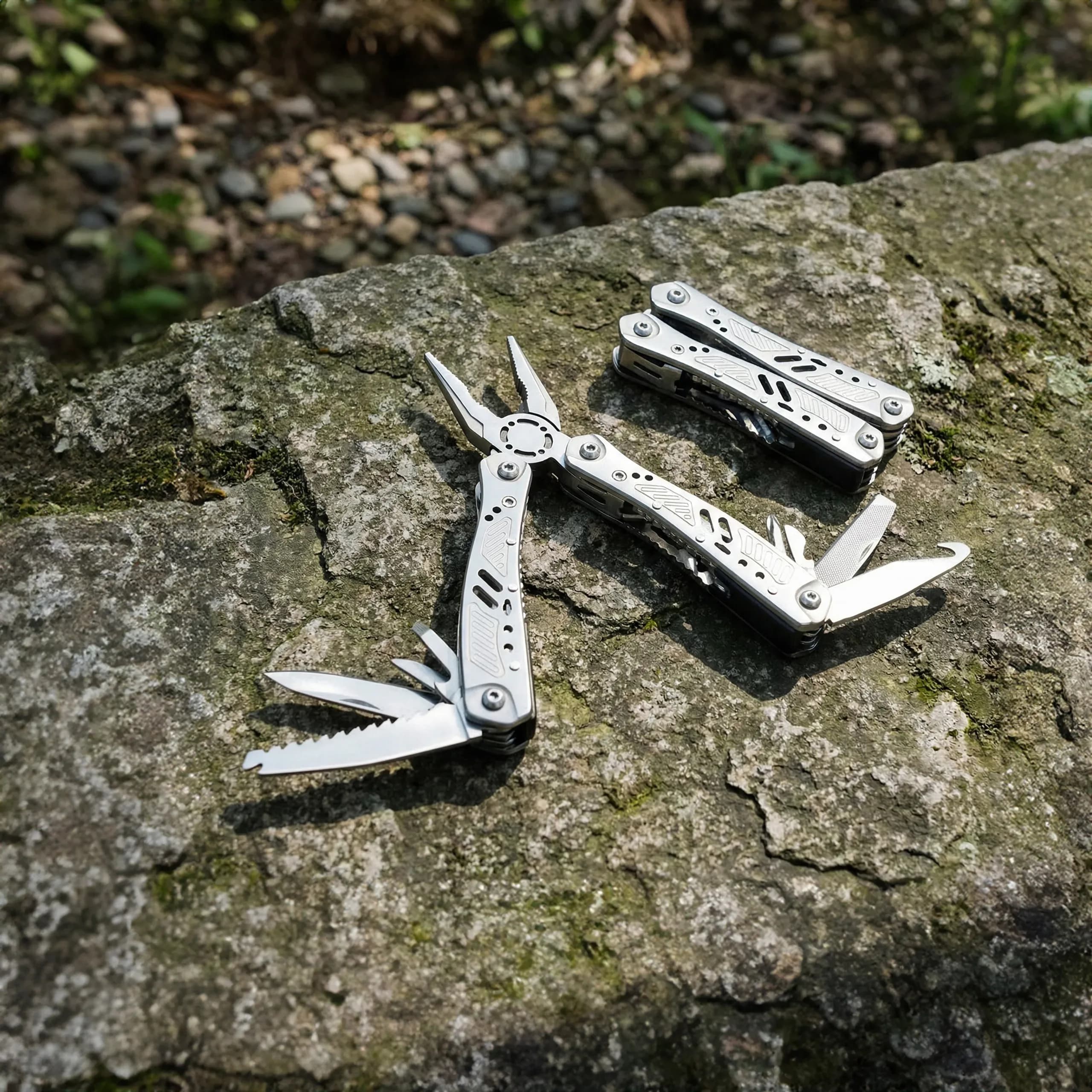 ابزار چندکاره تاشو استیل مدل GMT-400 3 in 1 Multi Tool Set گرین لاین — تصویر ۳