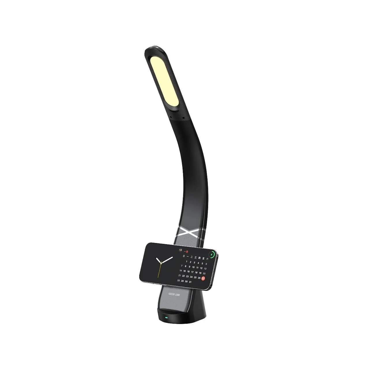 چراغ مطالعه رومیزی مگنتی گرین لاین مدل MAG LED Gooseneck with Wireless Charger