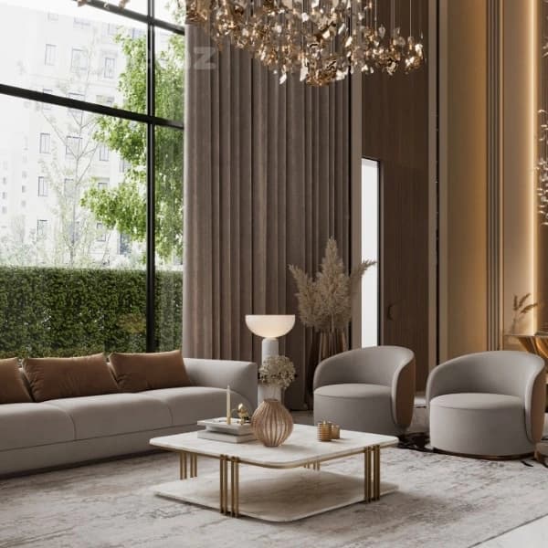 جلو مبلی استیل مدرن طرح افشید