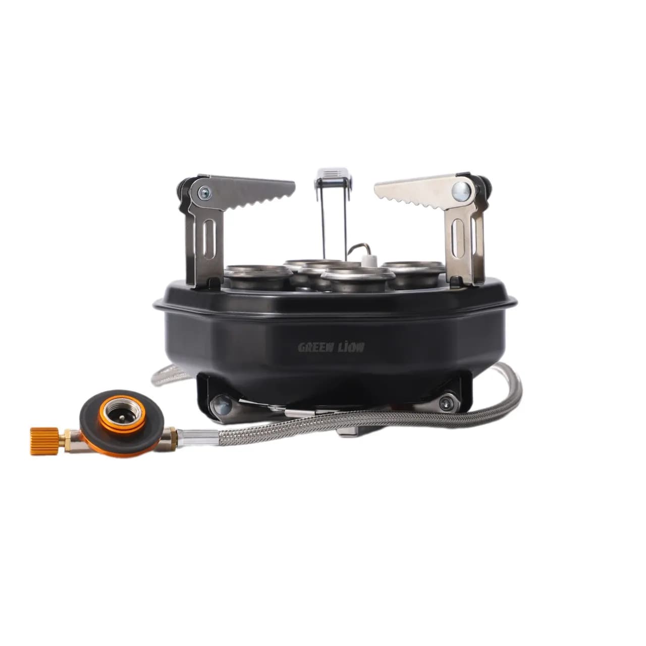 اجاق گاز کمپینگ سفری تاشو CAMPCOOK 3500W مدل شعله ۵ جهته گرین لاین — تصویر ۲