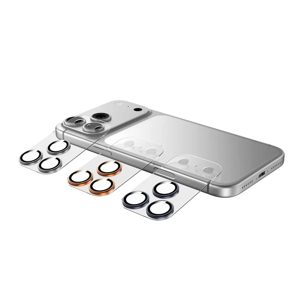 محافظ لنز دوربین iPhone 17 Pro Max مدل Kanzen گرین لاین