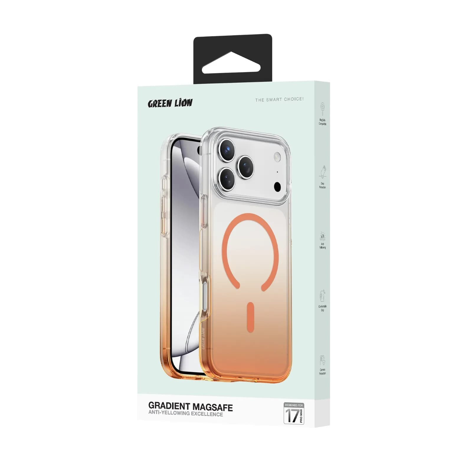 کاور گرادیانی iPhone 17 Pro Max مدل MagSafe Gradient گرین لاین — تصویر ۲