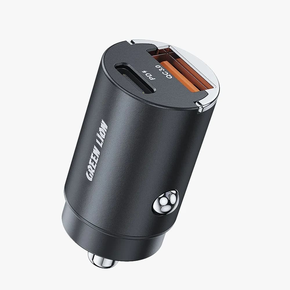 شارژر فندکی فلزی مدل Ring Charge Dual Port PD 36W گرین لاین