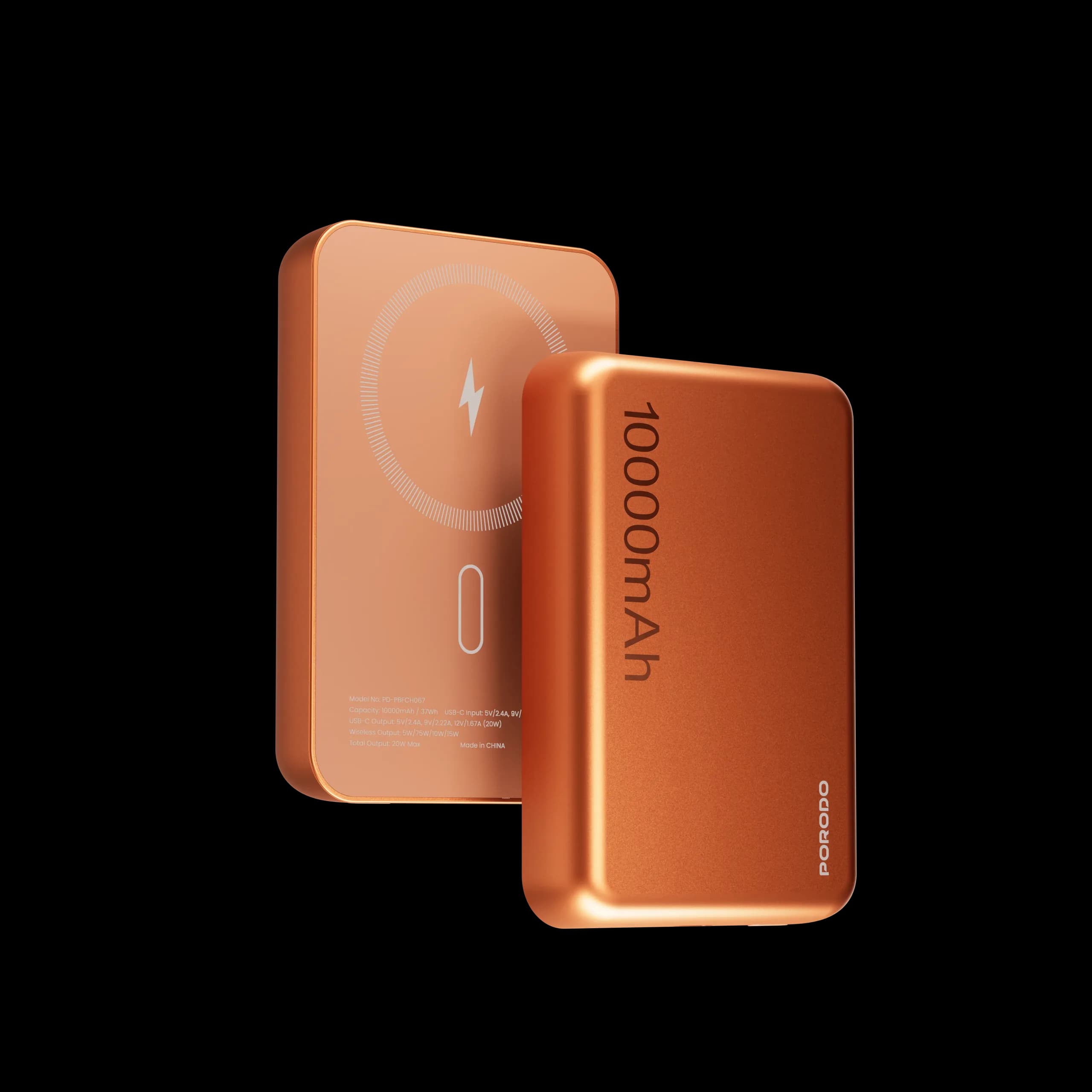 پاوربانک مگ سیف آیفون مدل Oranzo 10000mAh پرودو — تصویر ۳
