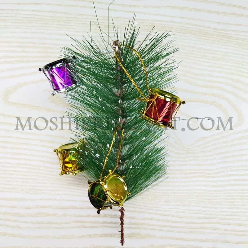 آویز درخت کریسمس مدل تبل بسته 12 عددی — تصویر ۵