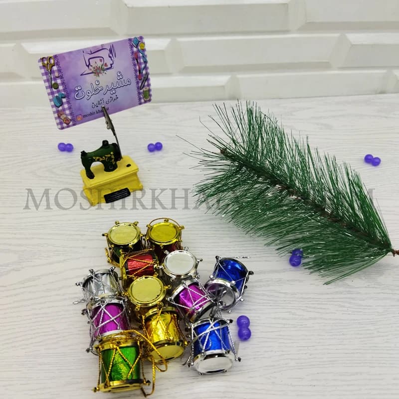 آویز درخت کریسمس مدل تبل بسته 12 عددی — تصویر ۴
