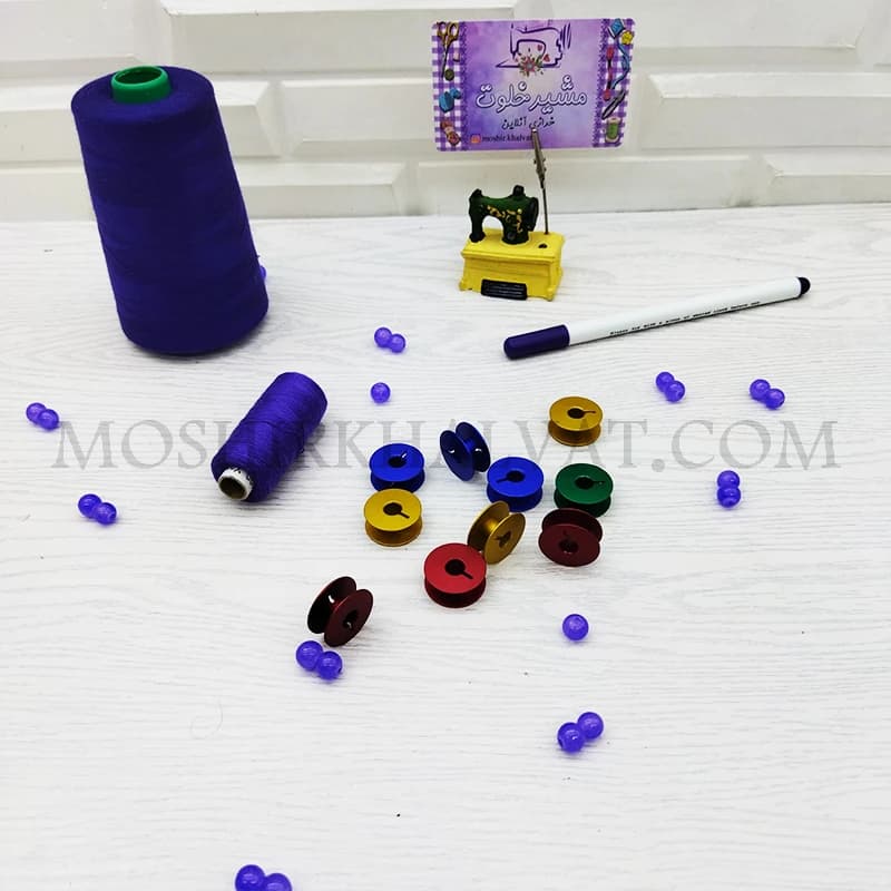 ماسوره چرخ صنعتی رنگی بسته 10 عددی — تصویر ۴
