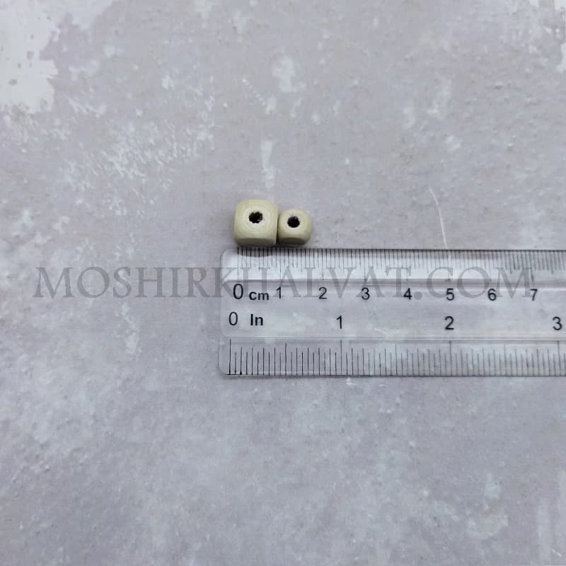 مهره چوبی مکعبی خام — تصویر ۶