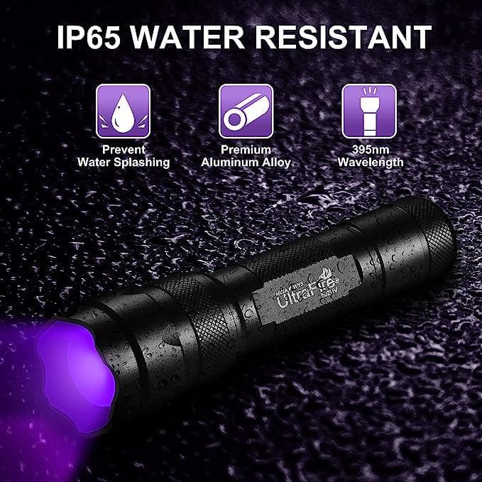 چراغ قوه یو وی UV چسب UltraFire UV Flashlight 395-405 nm Led Blacklight — تصویر ۵