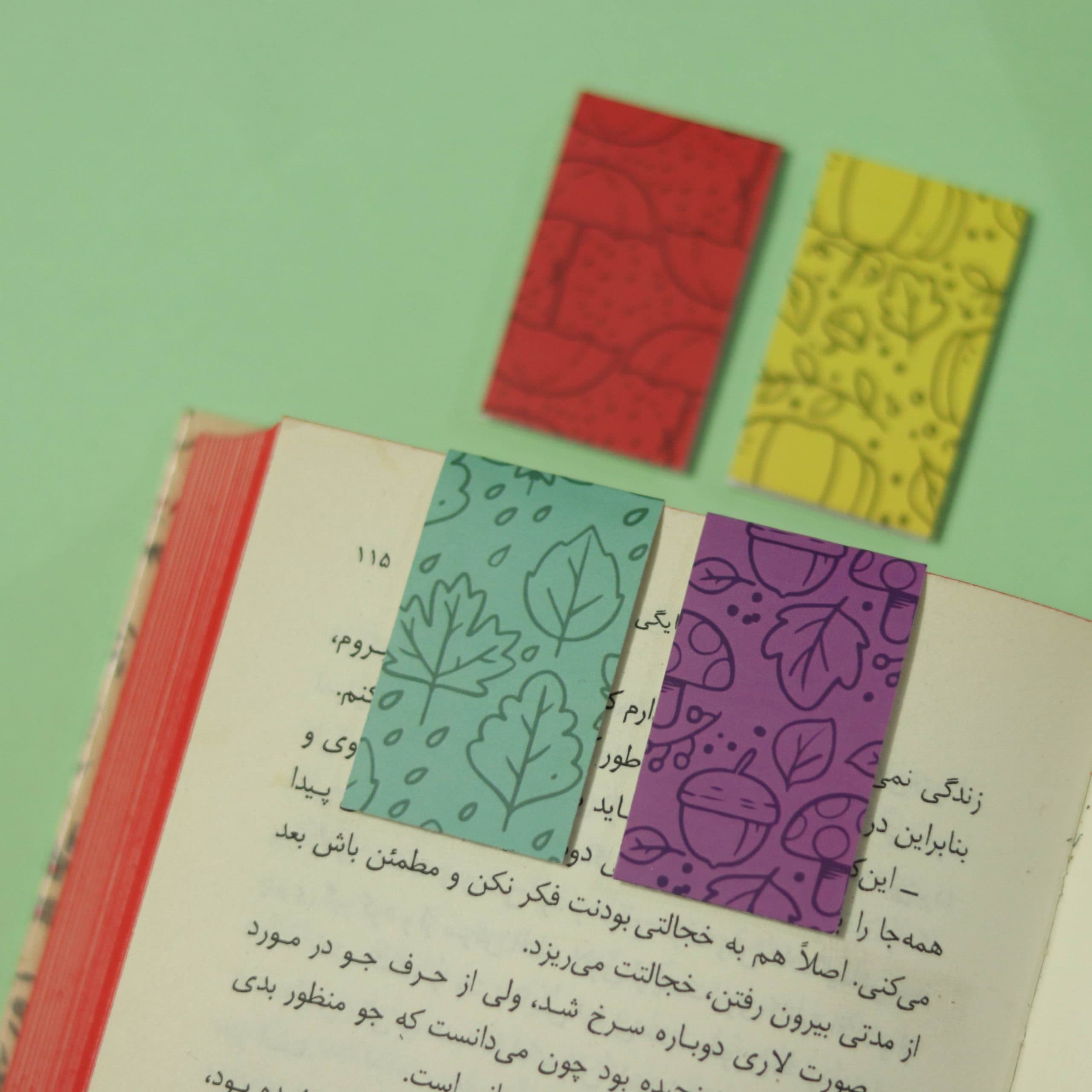 بوک مارک مگنتی | نشانگر کتاب چهار تایی مدل فانتزی 10 | Fancy Magnet Bookmark 10