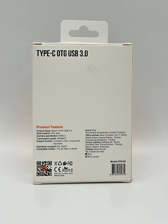 تبدیل Type-c OTG به USB3 بیوا Biva — تصویر ۷