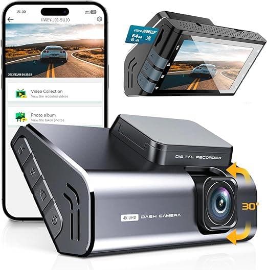 دوربین خودرو IIWEY 4K Dash Cam Front J01