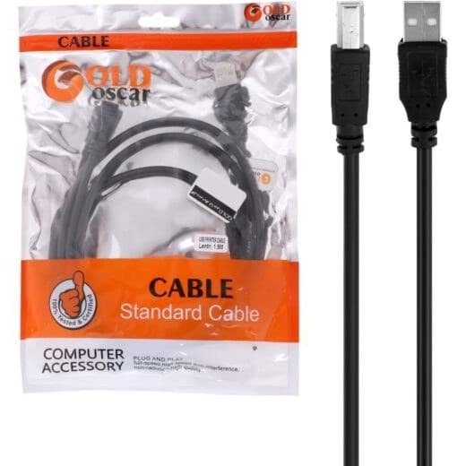 کابل پرینتر گلداسکار 1.5 متری – GOLD oscar USB 2.0