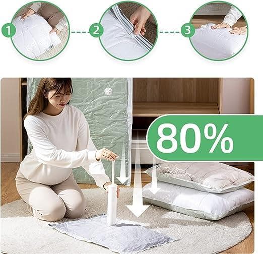 بسته 6 عددی کیسه ذخیره سازی فشرده وکیوم Vacuum Storage Bags 6 Bags — تصویر ۶