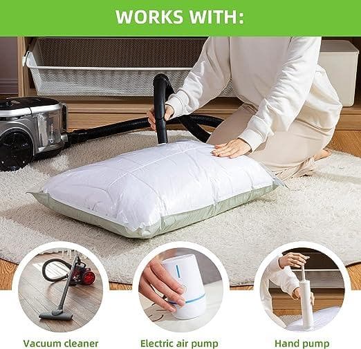 بسته 6 عددی کیسه ذخیره سازی فشرده وکیوم Vacuum Storage Bags 6 Bags — تصویر ۳