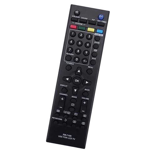 ریموت کنترل همه کاره تلویزیون جی وی سی JVC RM-710R ضمانت دار — تصویر ۳