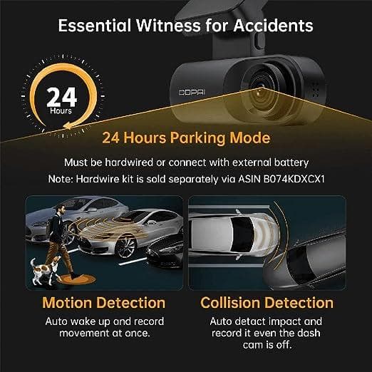 دوربین خودرو DDPAI Dash Cam — تصویر ۳
