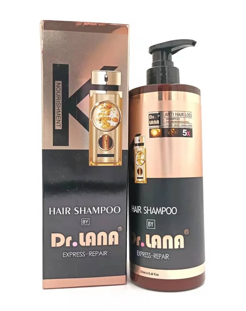 شامپو ضد ریزش مو کراتین و روغن آرگان برند دکتر لانا DR LANA