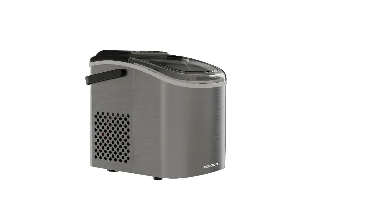 دستگاه یخ‌ساز رومیزی استیل Porodo Lifestyle مدل Instant Bullet Ice Maker برند پورودو لایف‌استایل — تصویر ۳