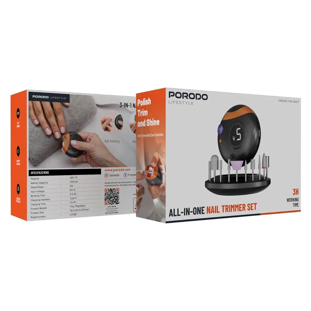 ست ناخن‌گیر چندکاره پرودو مدل All-In-One Nail Trimmer (کوتاه کردن و پولیش ناخن) — تصویر ۷