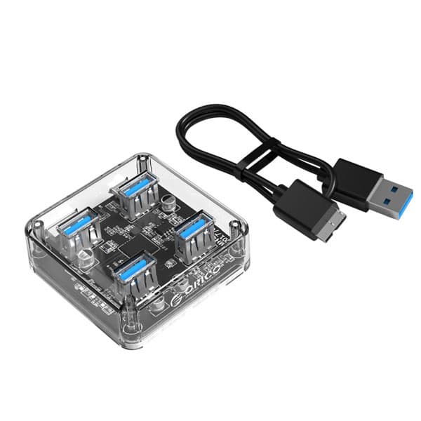هاب 4 پورت USB 3.0 شیشه ای