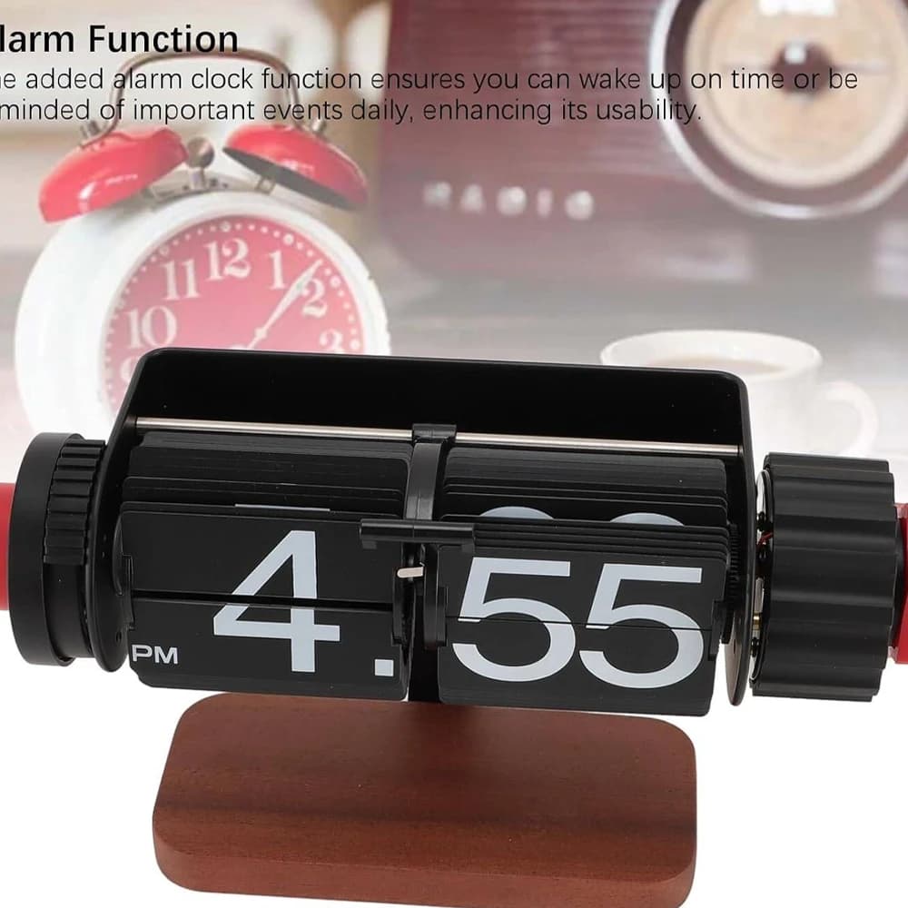ساعت روميزی فلیپ کلاک مدل Flip Clock Alarm HY-F121 — تصویر ۵