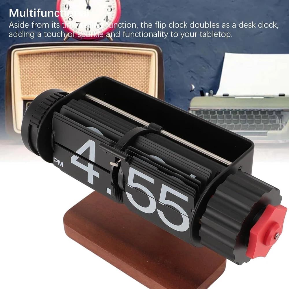 ساعت روميزی فلیپ کلاک مدل Flip Clock Alarm HY-F121 — تصویر ۸