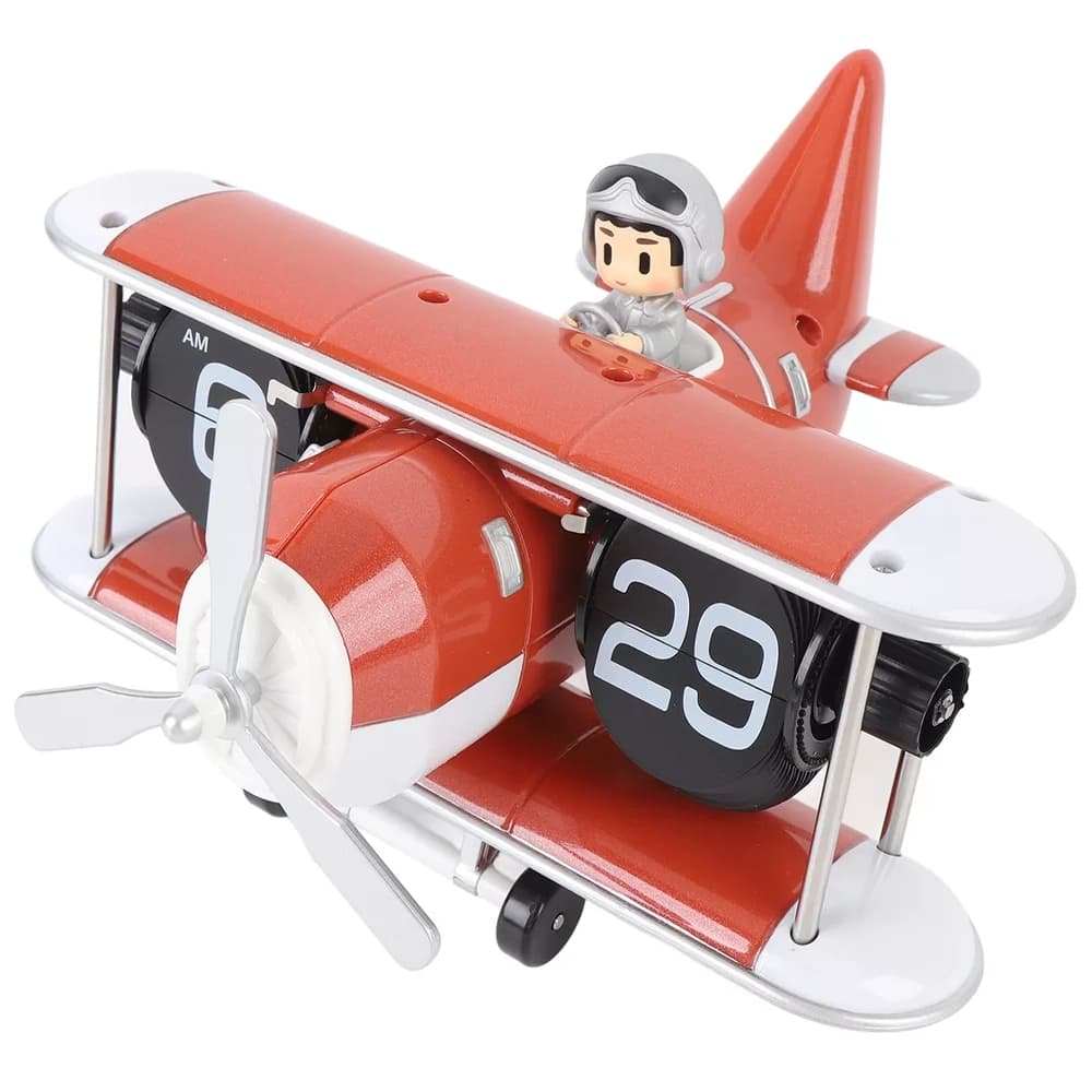 ساعت روميزی طرح هواپيما فلیپ کلاک مدل Flip Clock Airplane HY-F125 — تصویر ۸