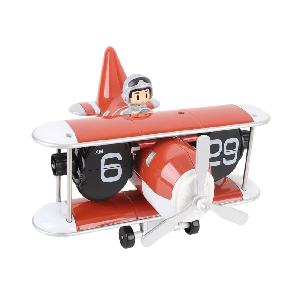ساعت روميزی طرح هواپيما فلیپ کلاک مدل Flip Clock Airplane HY-F125