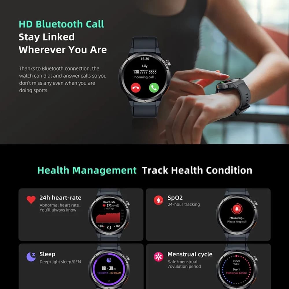 ساعت هوشمند شیائومی مدل QCY Smart Watch Active GX — تصویر ۵